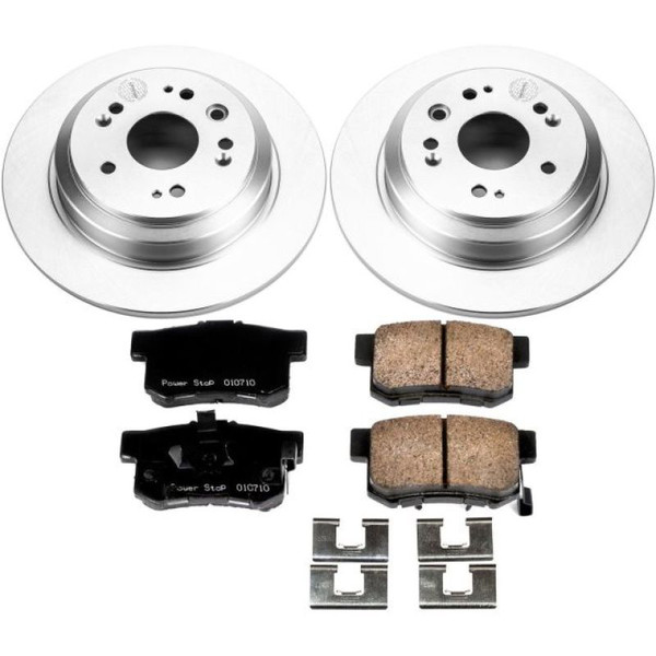 Power Stop 10-11 Honda Accord Crosstour Rear Z17 Evolution Geomet Coated Brake Kit - CRK5859