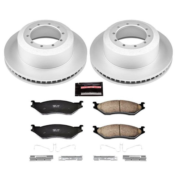 Power Stop 05-16 Ford F-450 Super Duty Rear Z17 Evolution Geomet Coated Brake Kit - CRK5966