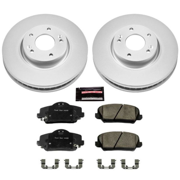 Power Stop 14-17 Kia Forte5 Front Z17 Evolution Geomet Coated Brake Kit - CRK6935