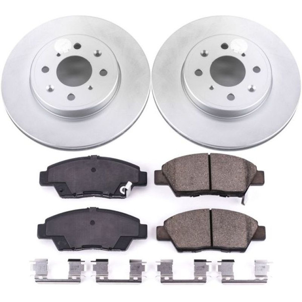 Power Stop 15-19 Honda Fit Front Z17 Evolution Geomet Coated Brake Kit - CRK7032