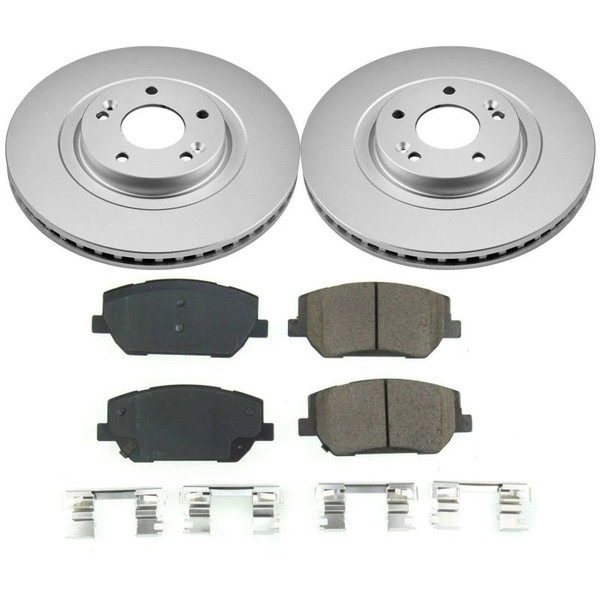 Power Stop 2019 Hyundai Santa Fe Front Z17 Evolution Geomet Coated Brake Kit - CRK8309