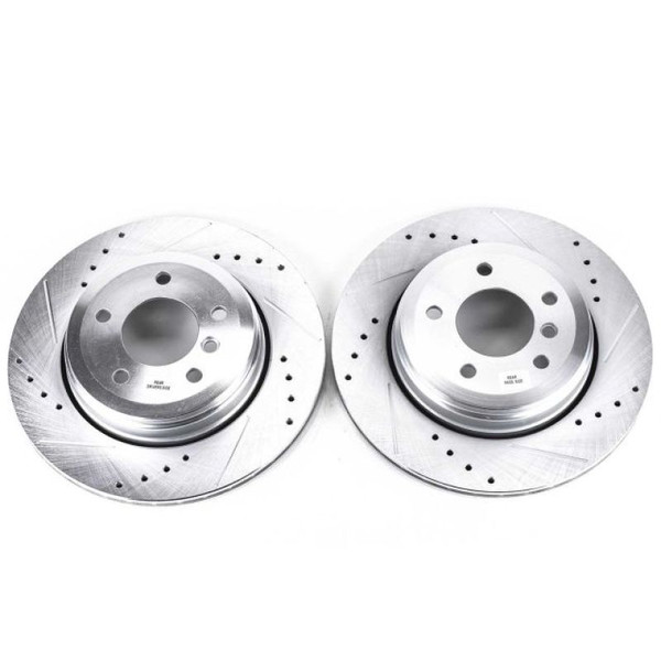 Power Stop 04-07 BMW 525i Rear Evolution Drilled & Slotted Rotors - Pair - EBR874XPR