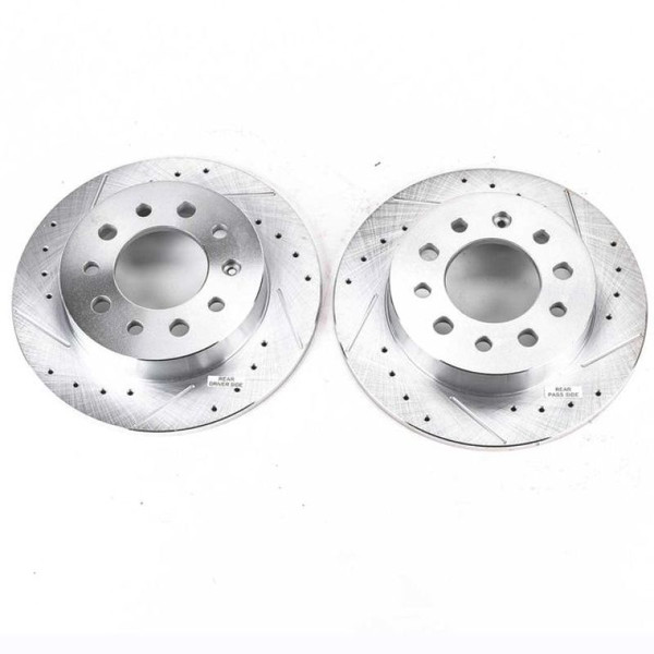 Power Stop 03-08 Hyundai Tiburon Rear Evolution Drilled & Slotted Rotors - Pair - JBR1137XPR