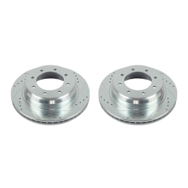 Power Stop 12-19 Nissan NV1500 Rear Evolution Drilled & Slotted Rotors - Pair - JBR1572XPR