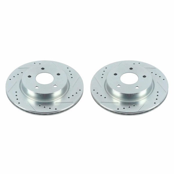 Power Stop 18-19 Nissan Leaf Rear Evolution Drilled & Slotted Rotors - Pair - JBR1783XPR