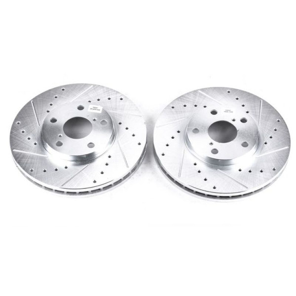 Power Stop 93-05 Lexus GS300 Front Evolution Drilled & Slotted Rotors - Pair - JBR716XPR