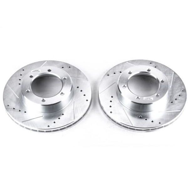 Power Stop 91-96 Toyota 4Runner Front Evolution Drilled & Slotted Rotors - Pair - JBR740XPR