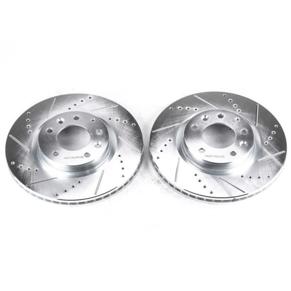 Power Stop 04-08 Mazda RX-8 Front Evolution Drilled & Slotted Rotors - Pair - JBR967XPR