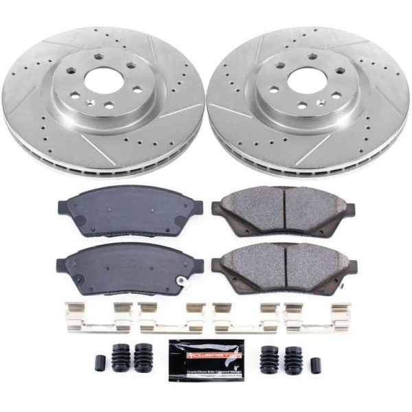 Power Stop 10-16 Cadillac SRX Front Z23 Evolution Sport Brake Kit - K5545