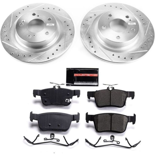 Power Stop 17-19 Honda Civic Rear Z23 Evolution Sport Brake Kit - K7871