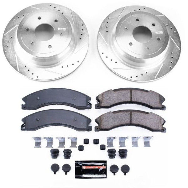 Power Stop 16-18 Nissan Titan XD Rear Z23 Evolution Sport Brake Kit - K7877