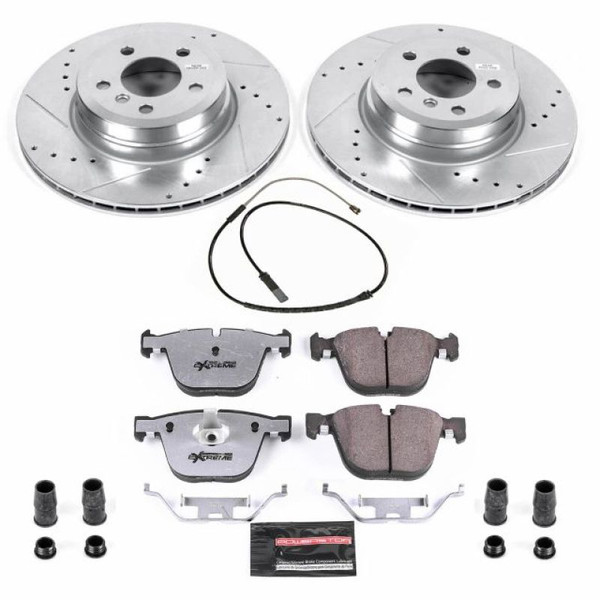 Power Stop 2019 BMW X6 Rear Z26 Street Warrior Brake Kit - K8426-26