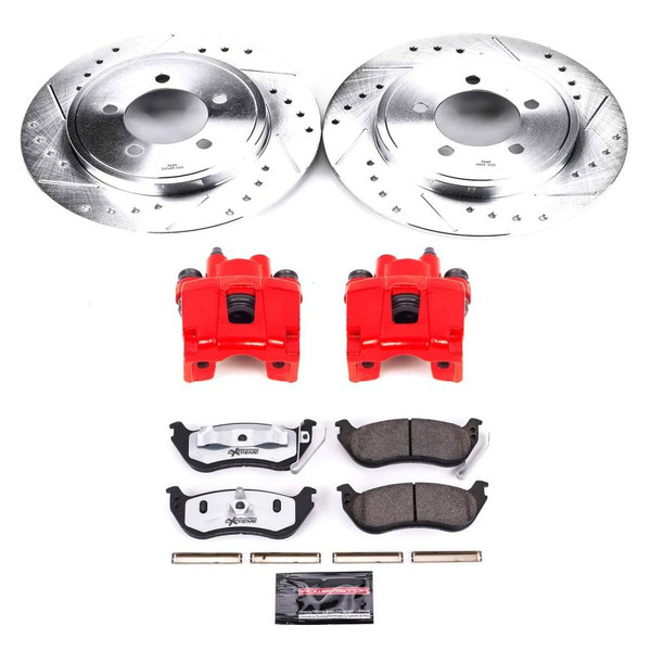 Power Stop 06-10 Ford Explorer Rear Z36 Truck & Tow Brake Kit w/Calipers - KC1929-36