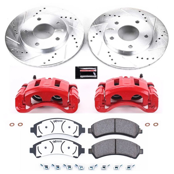 Power Stop 97-05 Chevrolet Blazer Front Z36 Truck & Tow Brake Kit w/Calipers - KC2004-36