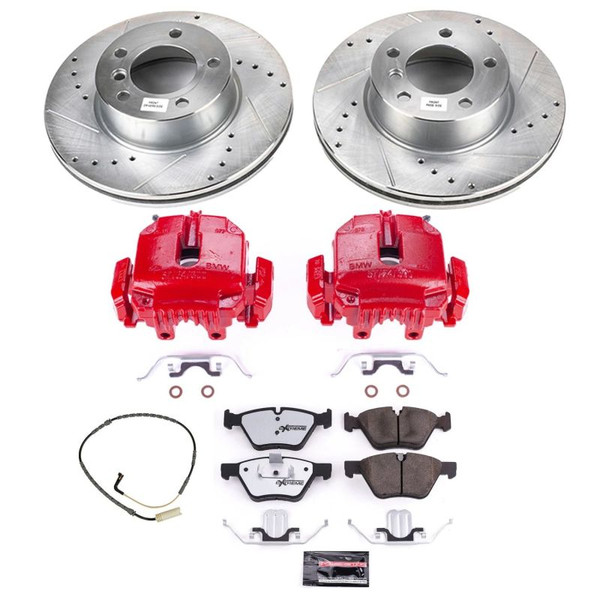 Power Stop 2006 BMW 325xi Front Z26 Street Warrior Brake Kit w/Calipers - KC4589-26