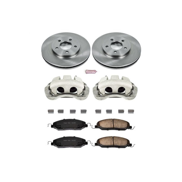 Power Stop 05-10 Ford Mustang Front Autospecialty Brake Kit w/Calipers - KCOE1382
