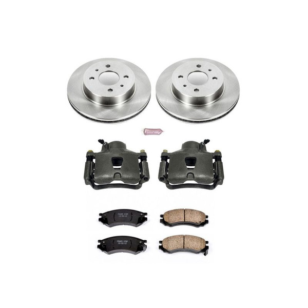 Power Stop 91-92 Saturn SC Front Autospecialty Brake Kit w/Calipers - KCOE1515