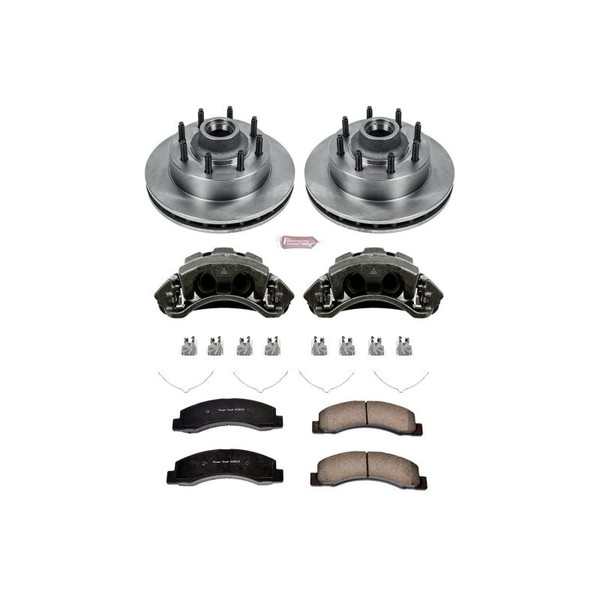 Power Stop 00-02 Ford Excursion Front Autospecialty Brake Kit w/Calipers - KCOE1893