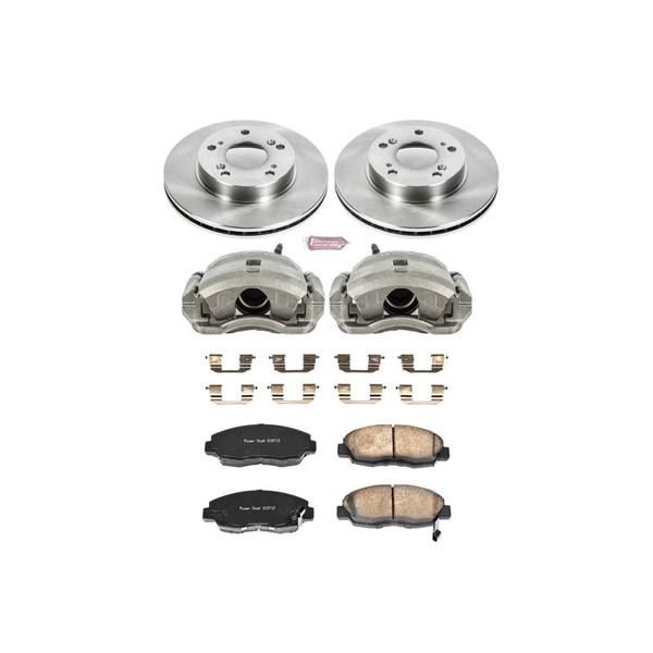 Power Stop 06-11 Honda Civic Front Autospecialty Brake Kit w/Calipers - KCOE2384A