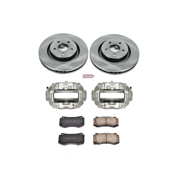 Power Stop 06-10 Jeep Grand Cherokee Front Autospecialty Brake Kit w/Calipers - KCOE2924