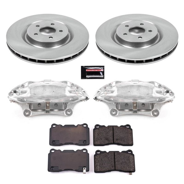 Power Stop 07-14 Ford Mustang Front Autospecialty Brake Kit w/Calipers - KCOE4547