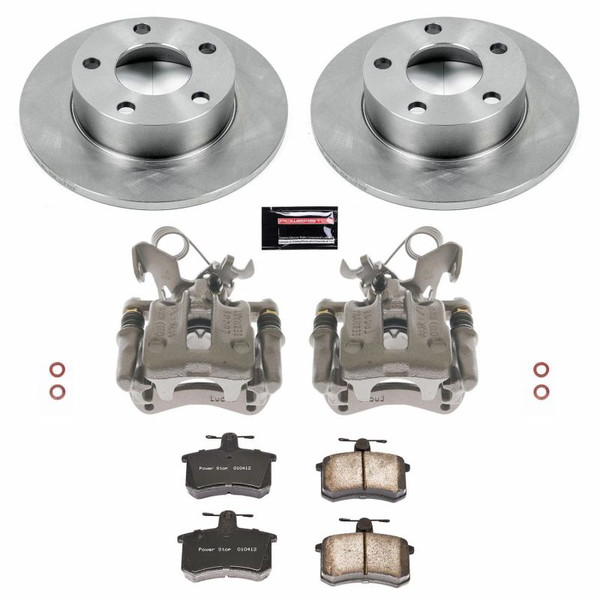 Power Stop 96-01 Audi A4 Quattro Rear Autospecialty Brake Kit w/Calipers - KCOE584