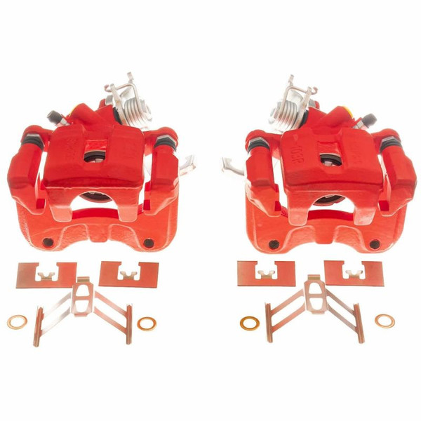Power Stop 05-07 Honda Accord Rear Red Calipers - Pair - S2068A