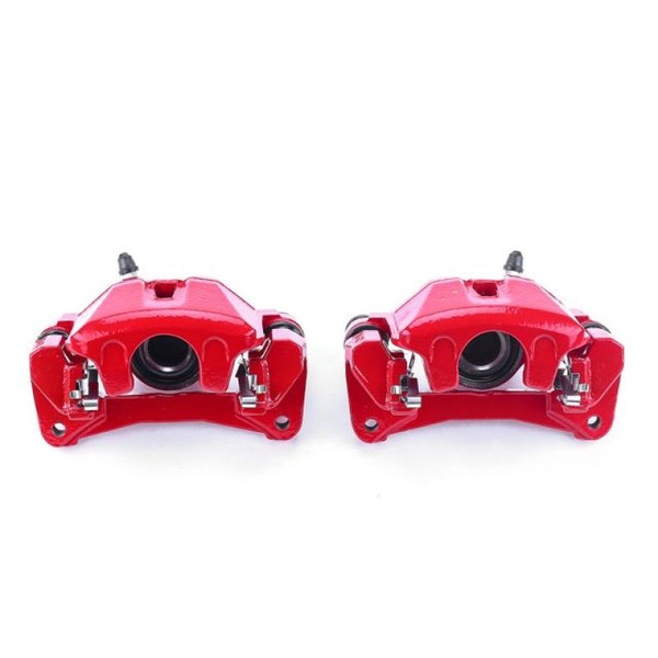 Power Stop 99-03 Lexus RX300 Rear Red Calipers w/Brackets - Pair - S2592