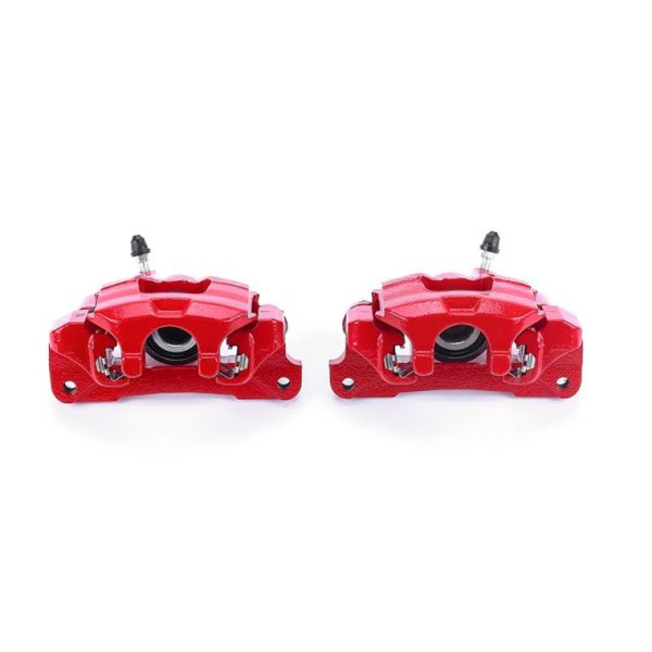 Power Stop 00-01 Lexus ES300 Rear Red Calipers w/Brackets - Pair - S2610