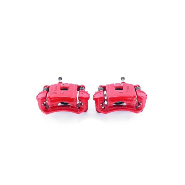 Power Stop 98-07 Lexus LX470 Rear Red Calipers w/Brackets - Pair - S2630
