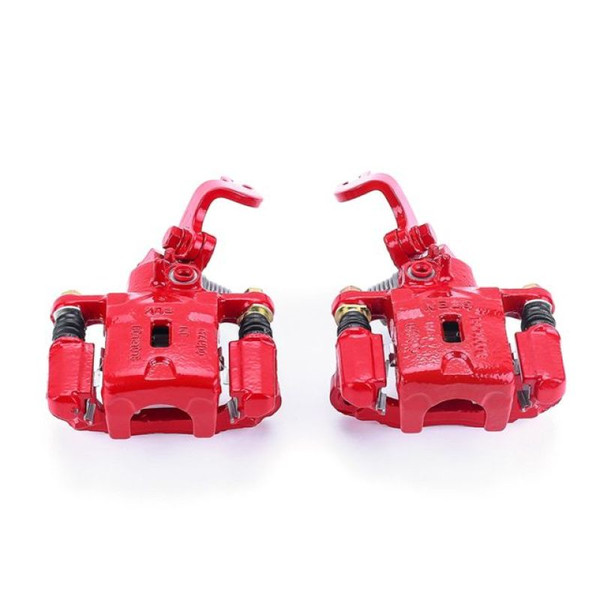 Power Stop 05-06 Hyundai Elantra Rear Red Calipers w/Brackets - Pair - S3302