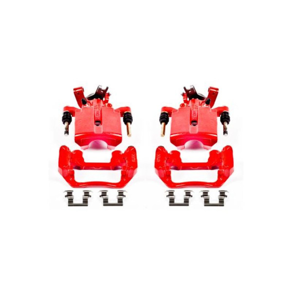 Power Stop 05-08 Chevrolet Cobalt Rear Red Calipers w/Brackets - Pair - S4892