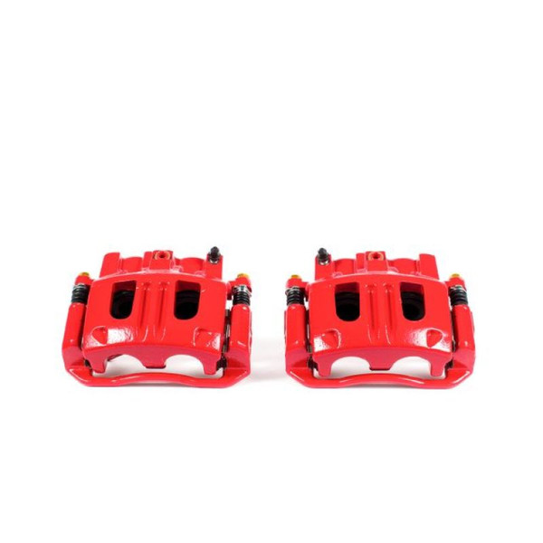 Power Stop 2003 Ford Explorer Sport Front Red Calipers w/Brackets - Pair - S4848