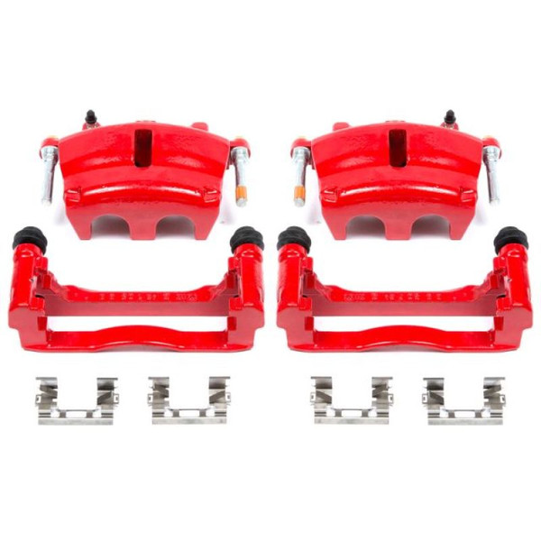 Power Stop 06-07 Buick Rainier Front Red Calipers w/Brackets - Pair - S5004A