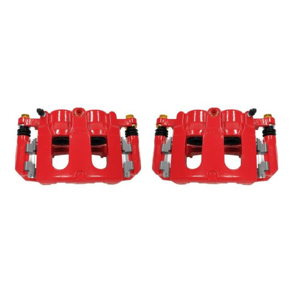 Power Stop 11-17 Ford Explorer Front Red Calipers w/Brackets - Pair - S5214