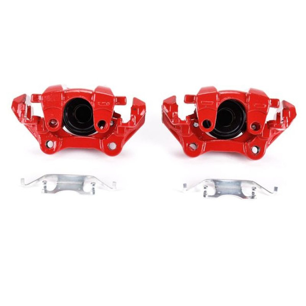 Power Stop 11-17 Dodge Durango Rear Red Calipers w/Brackets - Pair - S5420