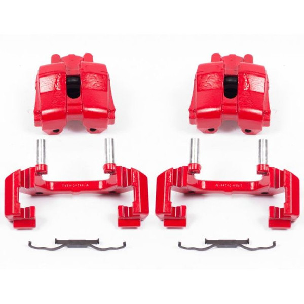 Power Stop 09-12 Ford Escape Front Red Calipers w/Brackets - Pair - S5276