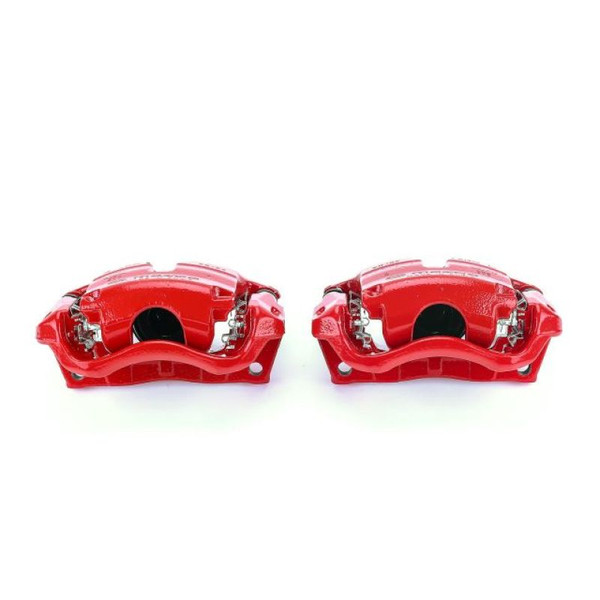 Power Stop 14-18 Mazda 3 Front Red Calipers w/Brackets - Pair - S7158