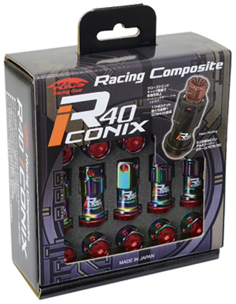 Project Kics 14x1.25 R40 Iconix Lock & Lug Nuts - Neo Chrome (16+4 Locks) - WRI15NA