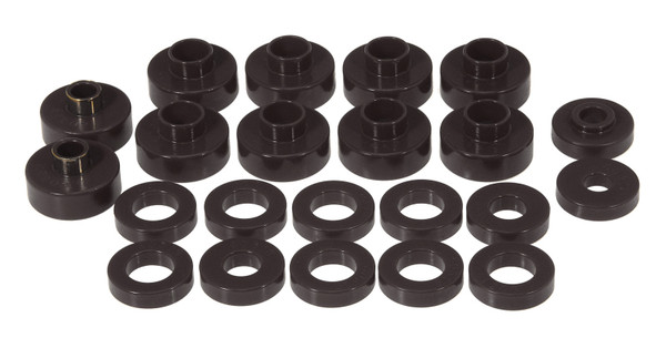 Prothane 76-79 Jeep CJ5/CJ7 Body Mount 22 Bushing Kit - Black - 1-102-BL