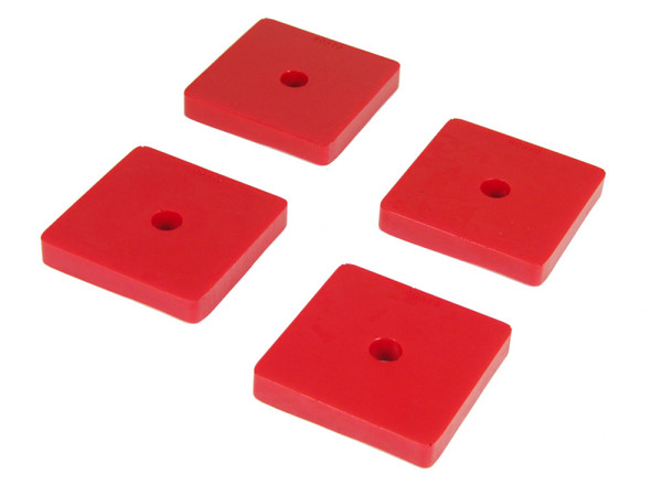 Prothane 60+ Jaguar MKII Rear Spring Pad Kits - Red - 11-47059