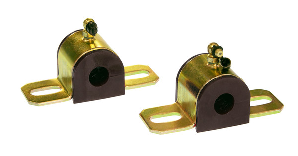 Prothane Universal 90 Deg Greasable Sway Bar Bushings - 11/16in - Type B Bracket - Black - 19-1204-BL