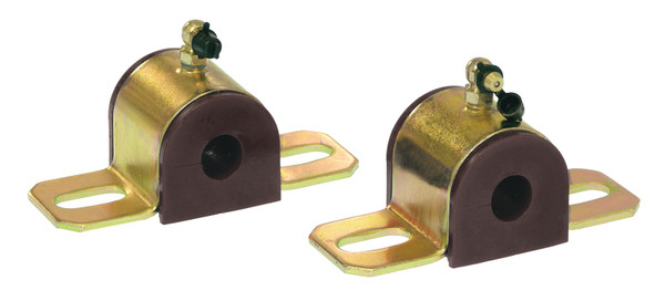 Prothane Universal 90 Deg Greasable Sway Bar Bushings - 5/8in - Type B Bracket - Black - 19-1203-BL