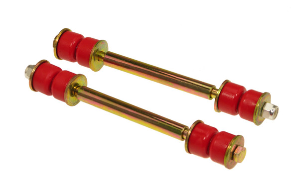 Prothane Universal End Link Set - 6 1/8in Mounting Length - Red - 19-417