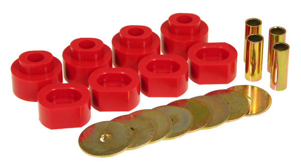 Prothane 73-81 Chrysler B-Body Subframe Mount - Red - 4-101