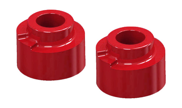 Prothane 05-09 Ford F250 SD 4wd Front Coil Spring 2.5in Lift Spacer - Red - 6-1712