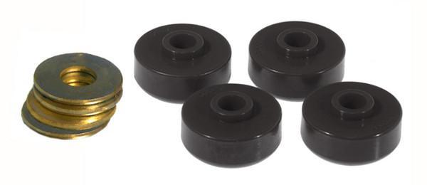Prothane 84-96 Chevy Corvette Rear Spring Cushions - Black - 7-1020-BL