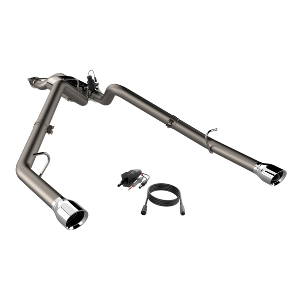 QTP 2019 + Ram 1500 CC/SB 5.7L Screamer 304 SS Cat Back Exhaust Split Rear Exit w/3in Tips - 420019