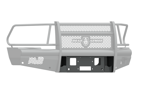 Road Armor 10-18 Dodge 2500 Vaquero Front Winch Plate - Tex Blk - 410V-WP