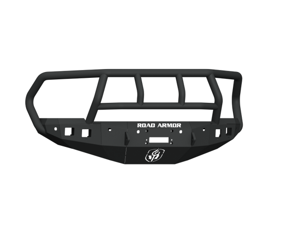 Road Armor 16-18 Ram 2500 Stealth Front Winch Bumper w/Titan II Guard/6 Sensor Holes - Tex Blk - 4162F2B